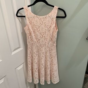 Speechless nude lace dress with built in shift